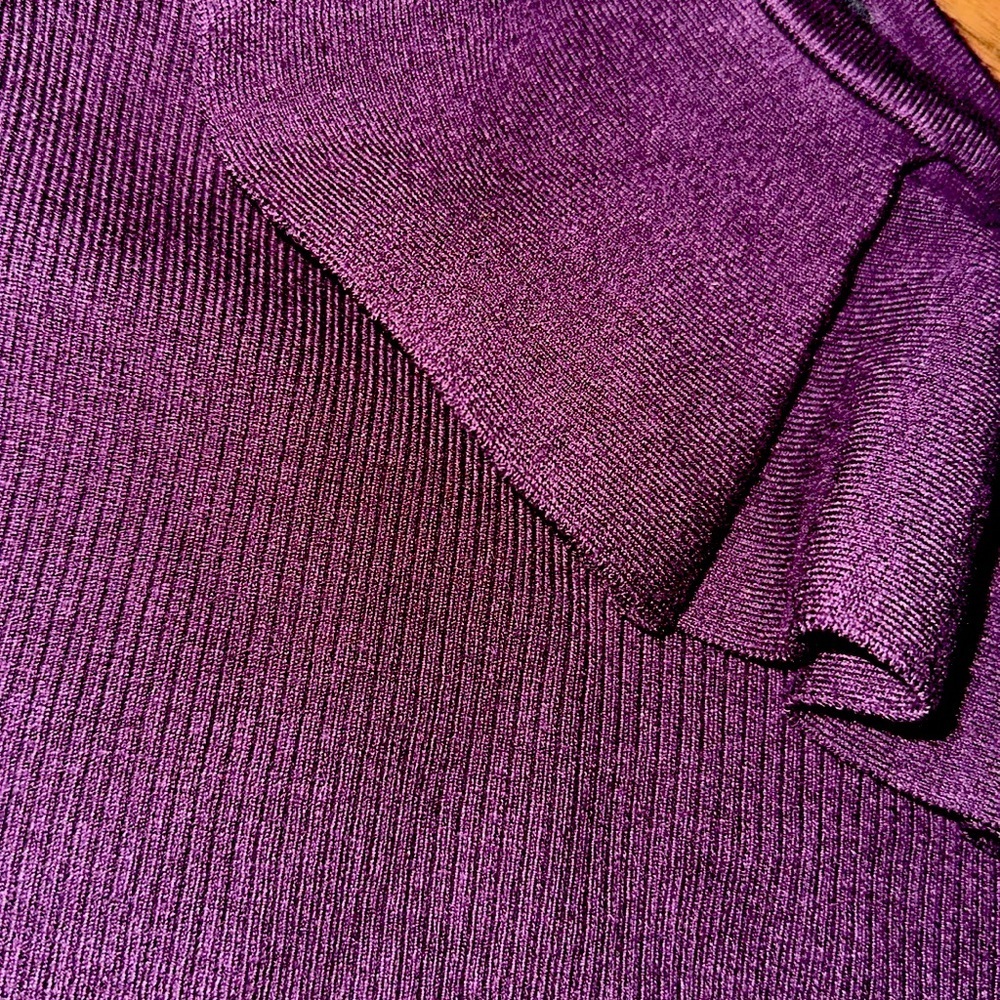EXPRESS Ruffle sweater one shoulder NWT - Picture 4 of 4